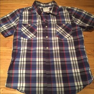 Button up plaid shirt